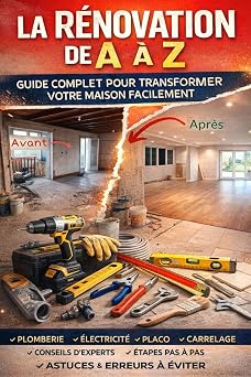 Couverture du livre LA RÉNOVATION DE A À Z : Guide complet pour transformer votre maison facilement